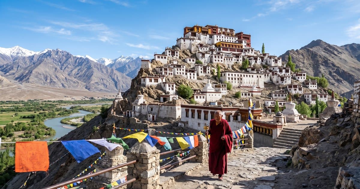 Exploring Thiksey Monastery Buddhist Life in Ladakh